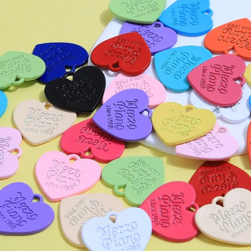 Heart Shape Keychain Pendant Diy Accessories