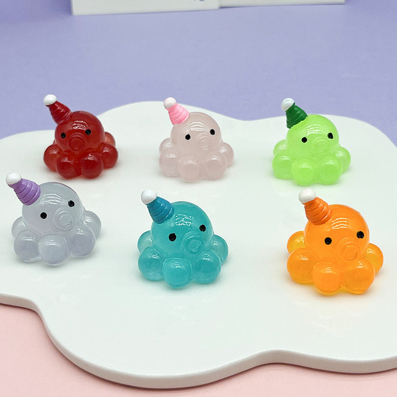 Luminous Octopus Charms