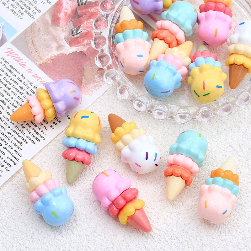 Ice Cream Cone Charms