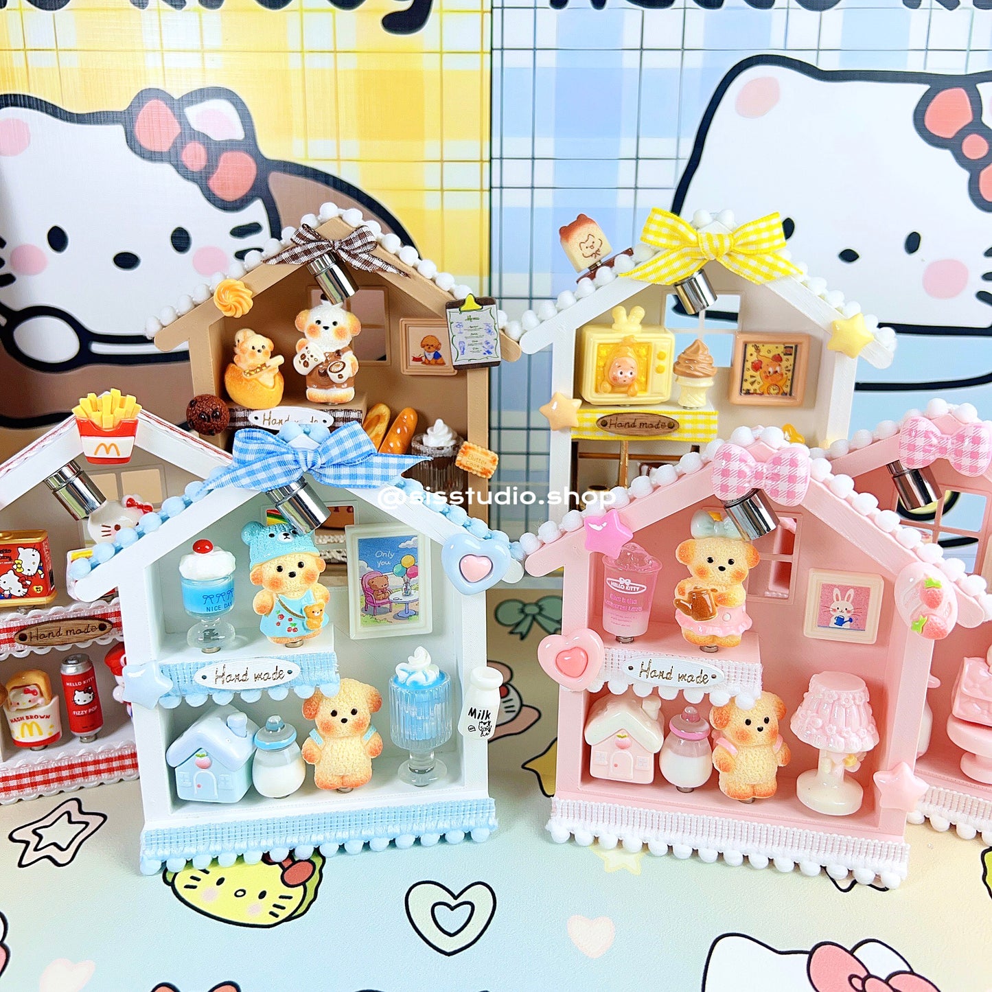 Mini Sweet Little House Desk Decors