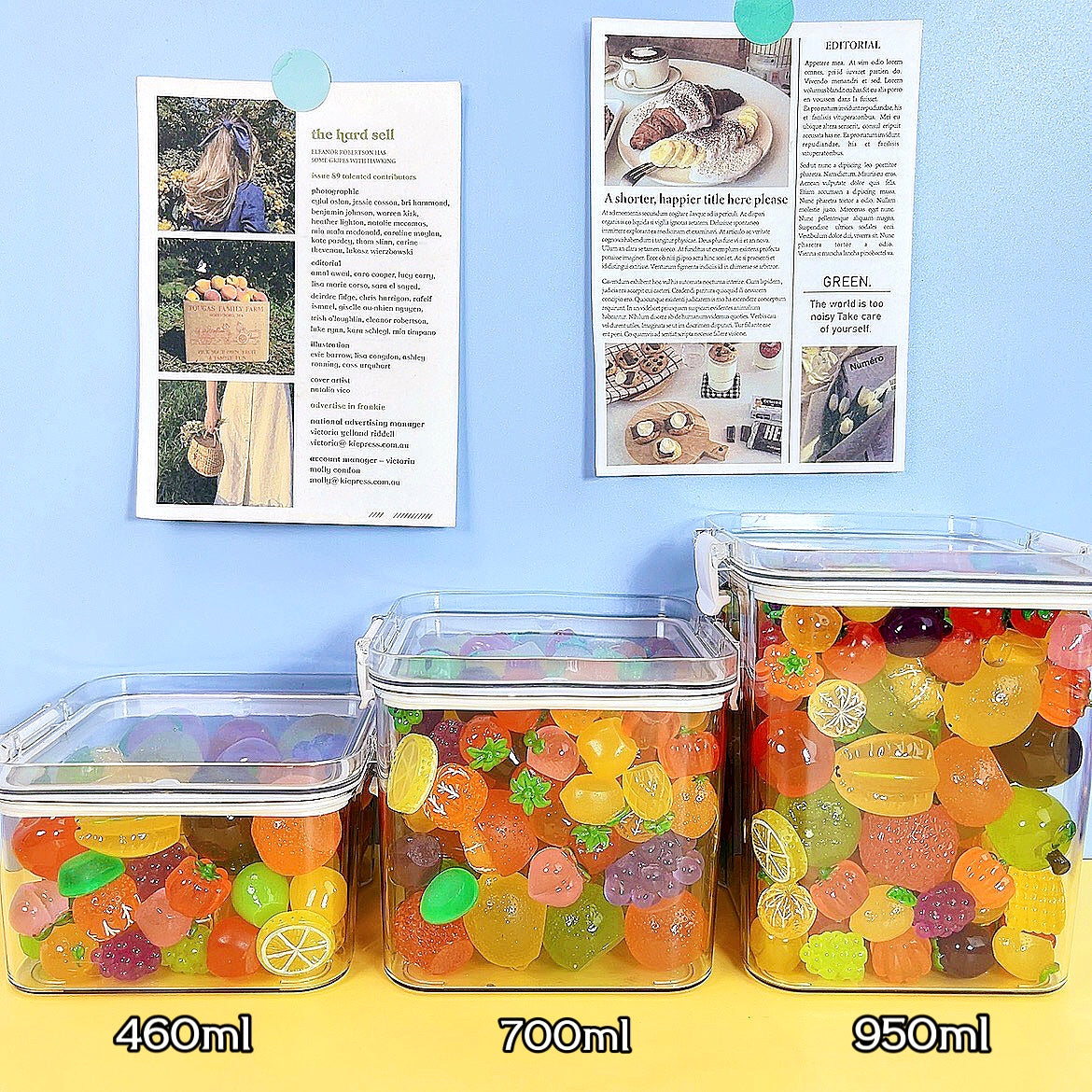 460ML 700ML 950ML Pack Fruit Charms For Diy Craft – SIS STUDIO