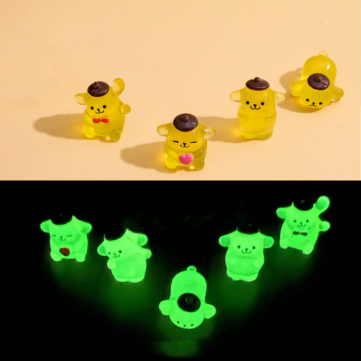 Luminous Pompom Charms