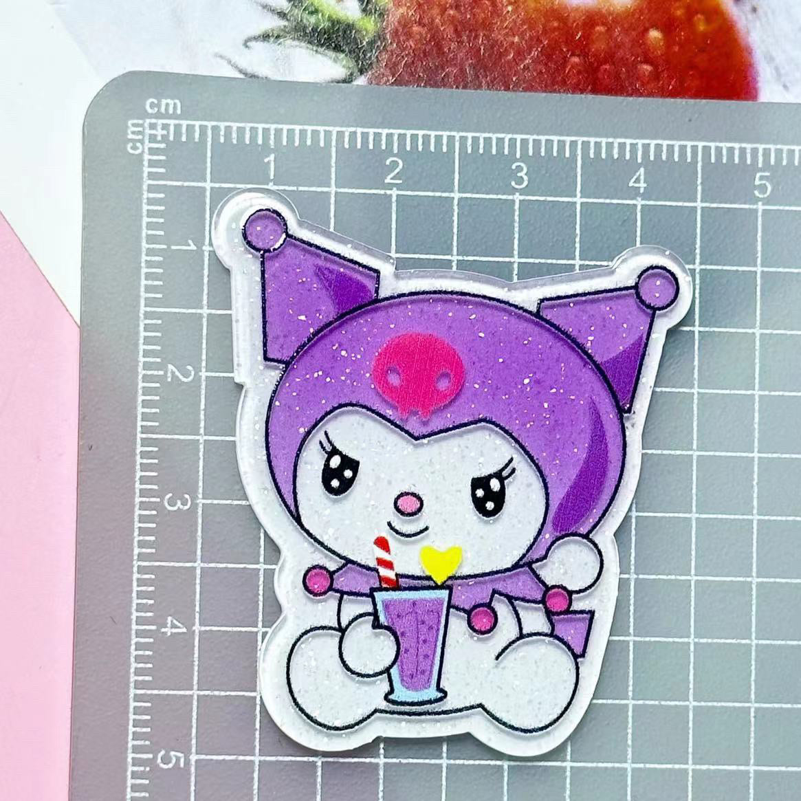 Big Sanrio Drinking Acrylic Patch