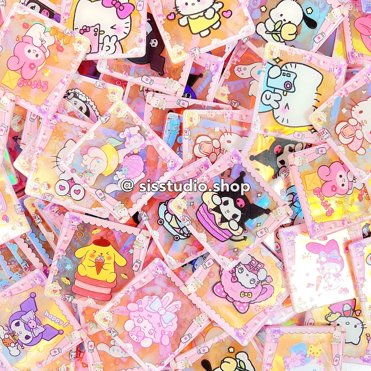 Sanrio Squares Double Side Laser Acrylics