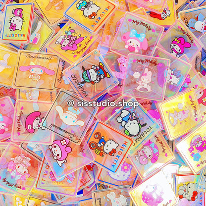 Sanrio Squares Double Side Laser Acrylic