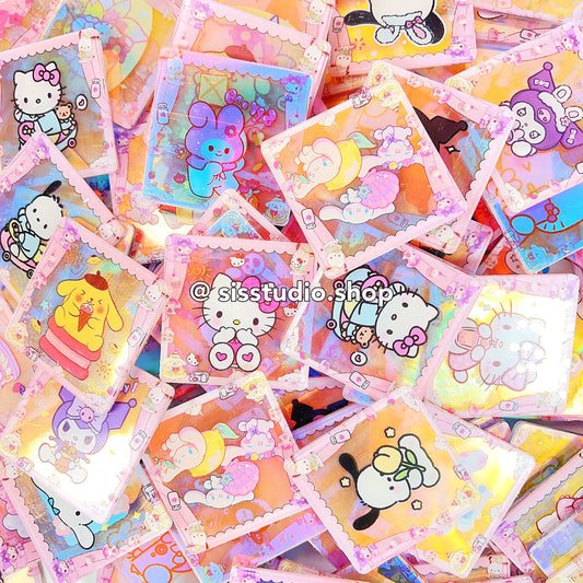 Sanrio Squares Double Side Laser Acrylics