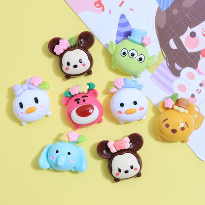 Cartoon Animal Flower Charms