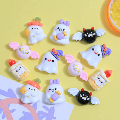 Candle Ghost Happy Halloween Charms