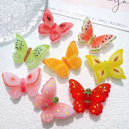 Fruit Butterfly Charms For Diy Craft