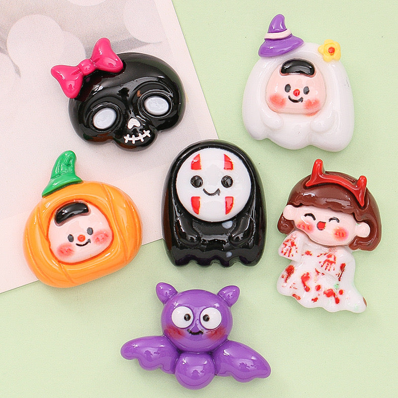 Cute Pumpkin Bat Halloween Charms