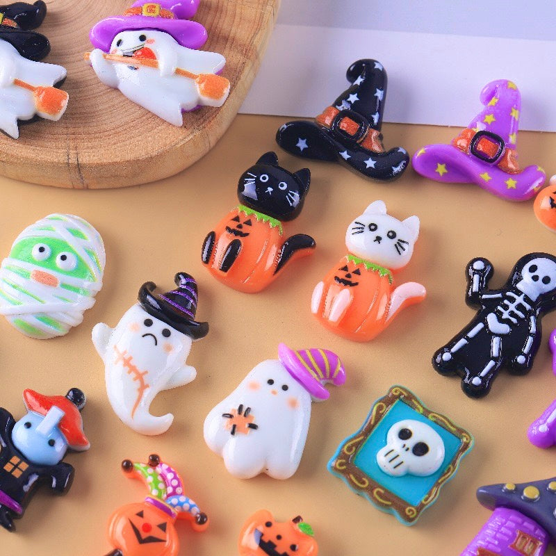 Ghost Pumpkin Witch Halloween Charms