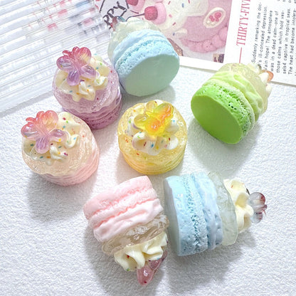 Butterfly Cream Cake Charms