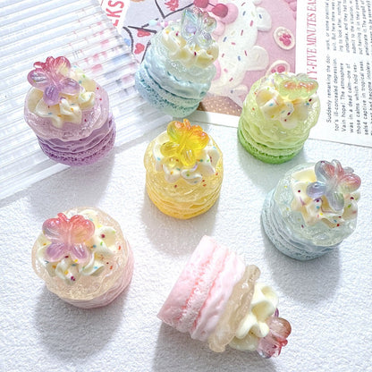 Butterfly Cream Cake Charms