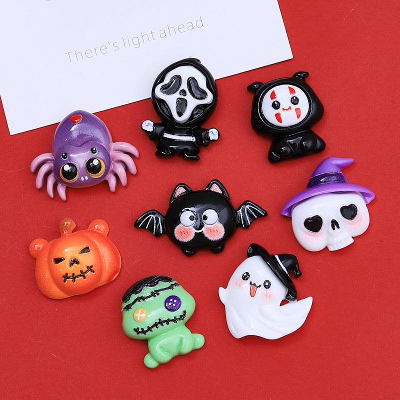 Ghost Pumpkin Bat Halloween Charms