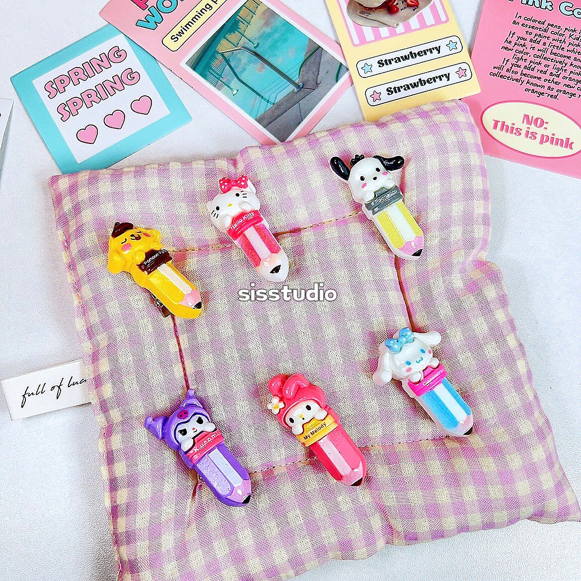 Sanrio Crayon Hair Clips