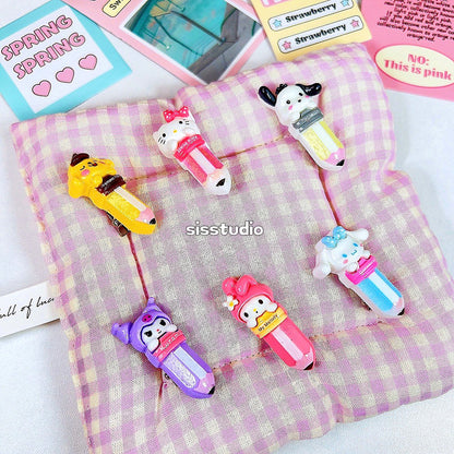 Sanrio Crayon Hair Clips