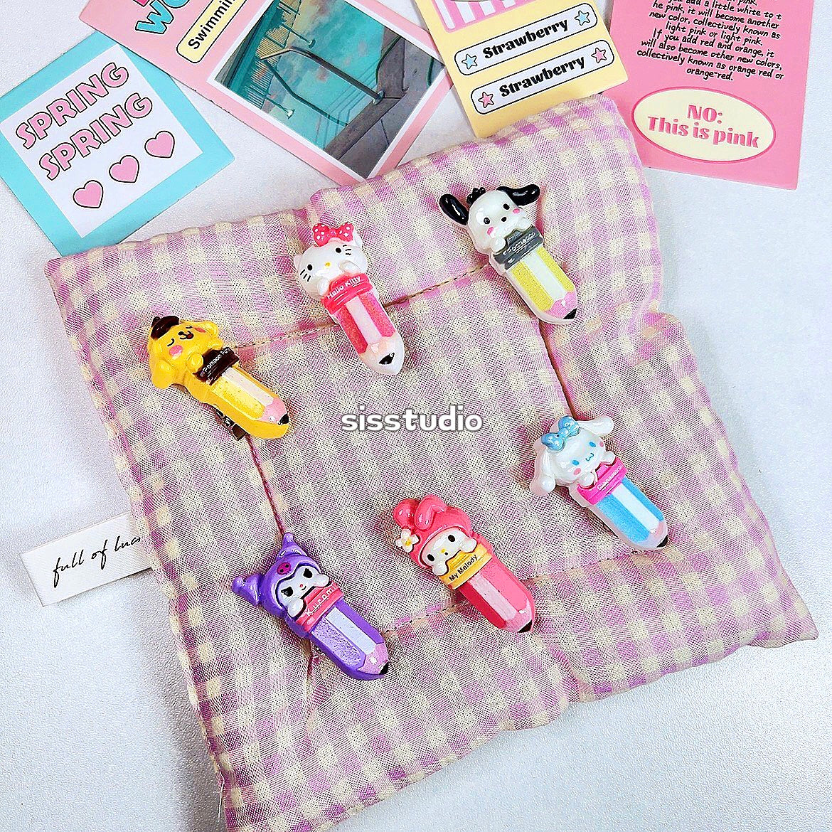 Sanrio Crayon Hair Clips