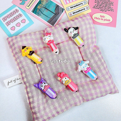 Sanrio Crayon Hair Clips