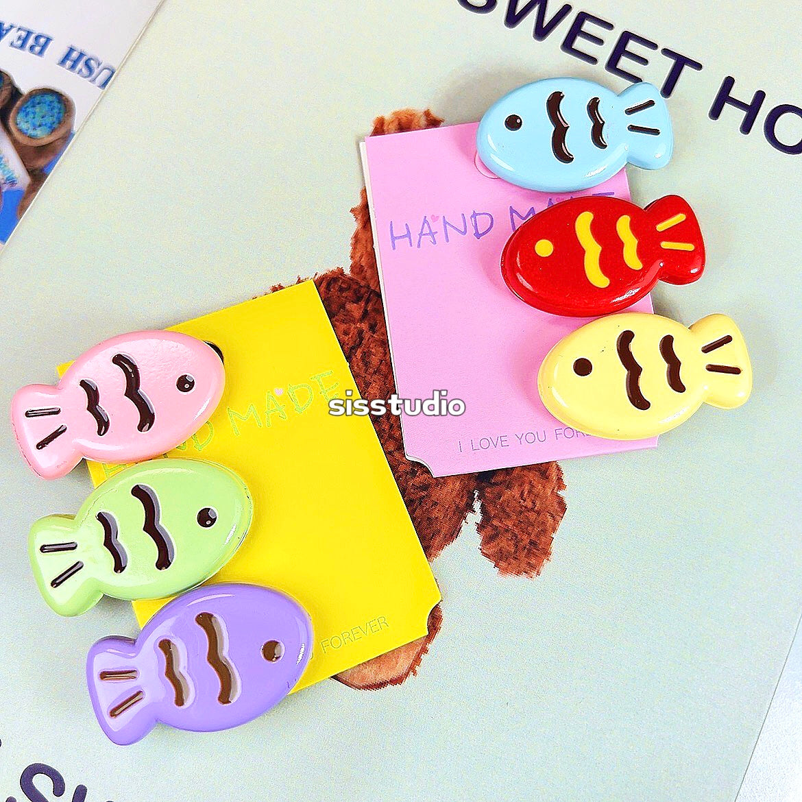 Fish Set Hair Clips