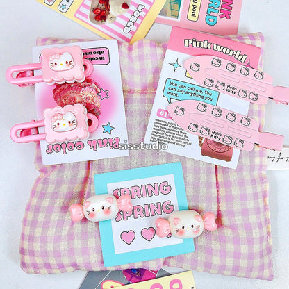 Kitty Set Hair Clips