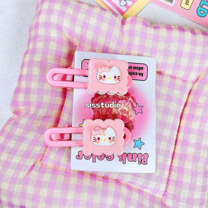 Kitty Set Hair Clips