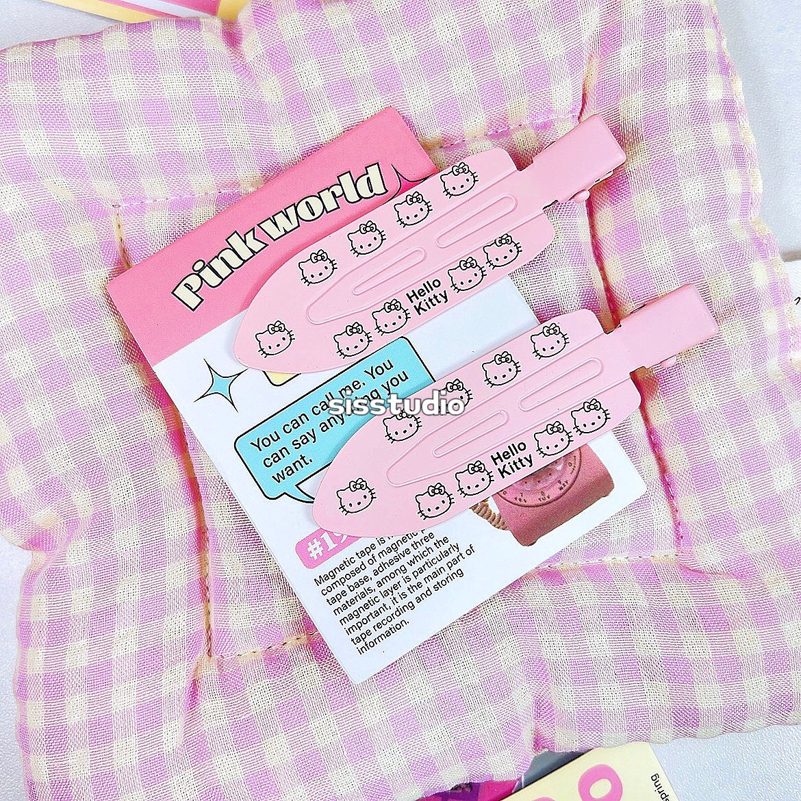 Kitty Set Hair Clips