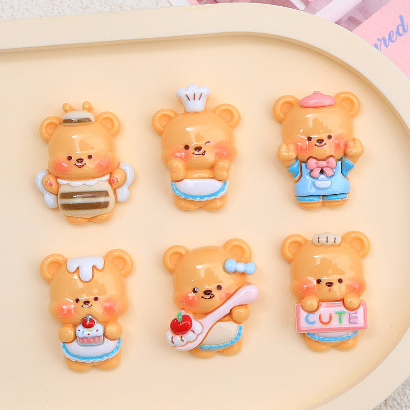 Cute Little Bear Charms