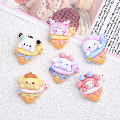 Sanrio Eating Icecream Charms