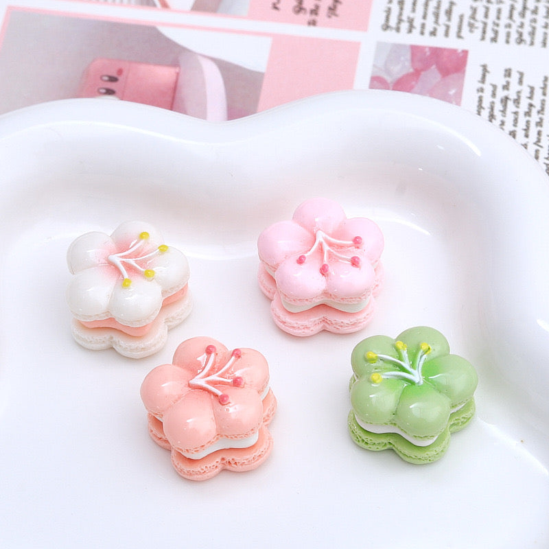 Sakura Macaron Flower Charms