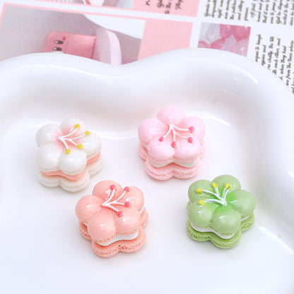 Sakura Macaron Flower Charms