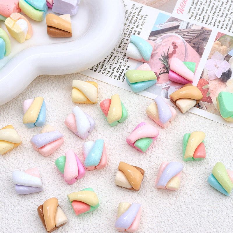 Cartoon Colorful Marshmallow Charms