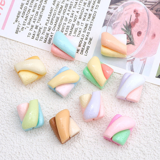 Cartoon Colorful Marshmallow Charms