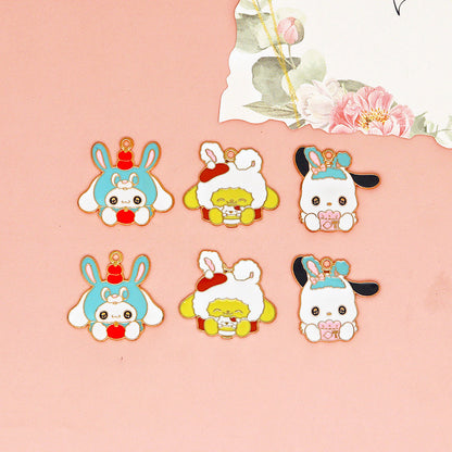Cute Sanrio Alloy Charms For Jewelry Making