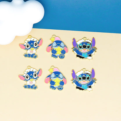 Stitch Alloy Charms For Jewelry Making