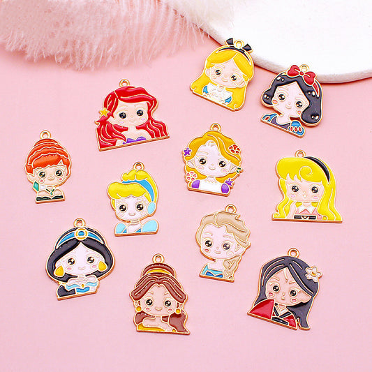 Princess Alloy Charms For Jewelry Making