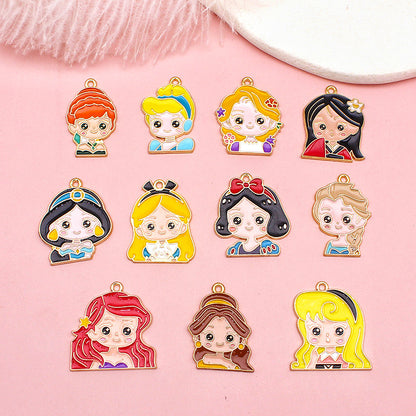 Princess Alloy Charms For Jewelry Making