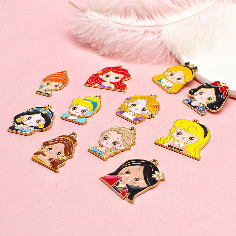 Princess Alloy Charms For Jewelry Making