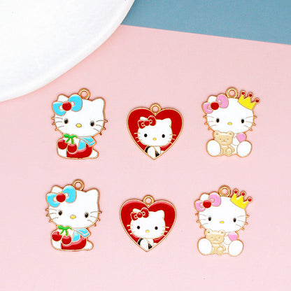 Kitty Alloy Charms For Jewelry Making