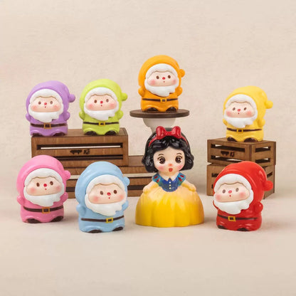 3D Snow White And Seven Dwarfs Figurine
