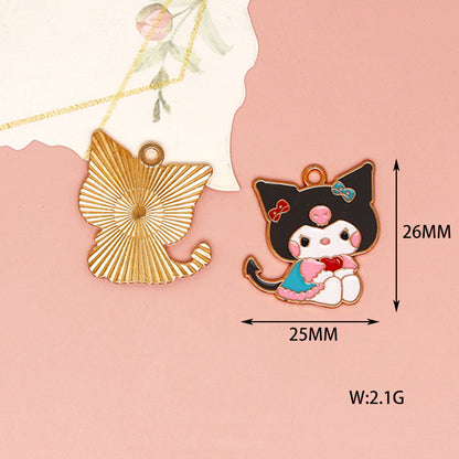 Sanrio Family Alloy Charms For Jewelry Making