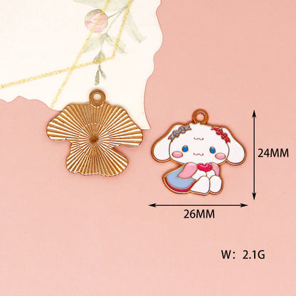 Sanrio Family Alloy Charms For Jewelry Making