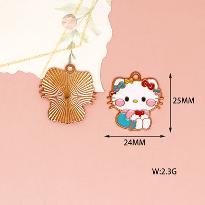 Sanrio Family Alloy Charms For Jewelry Making