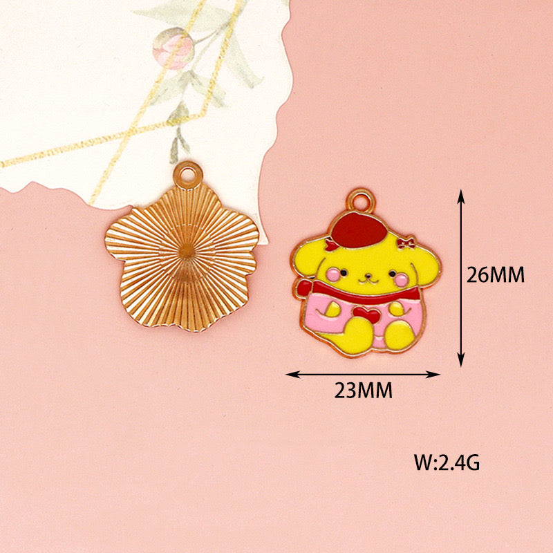 Sanrio Family Alloy Charms For Jewelry Making