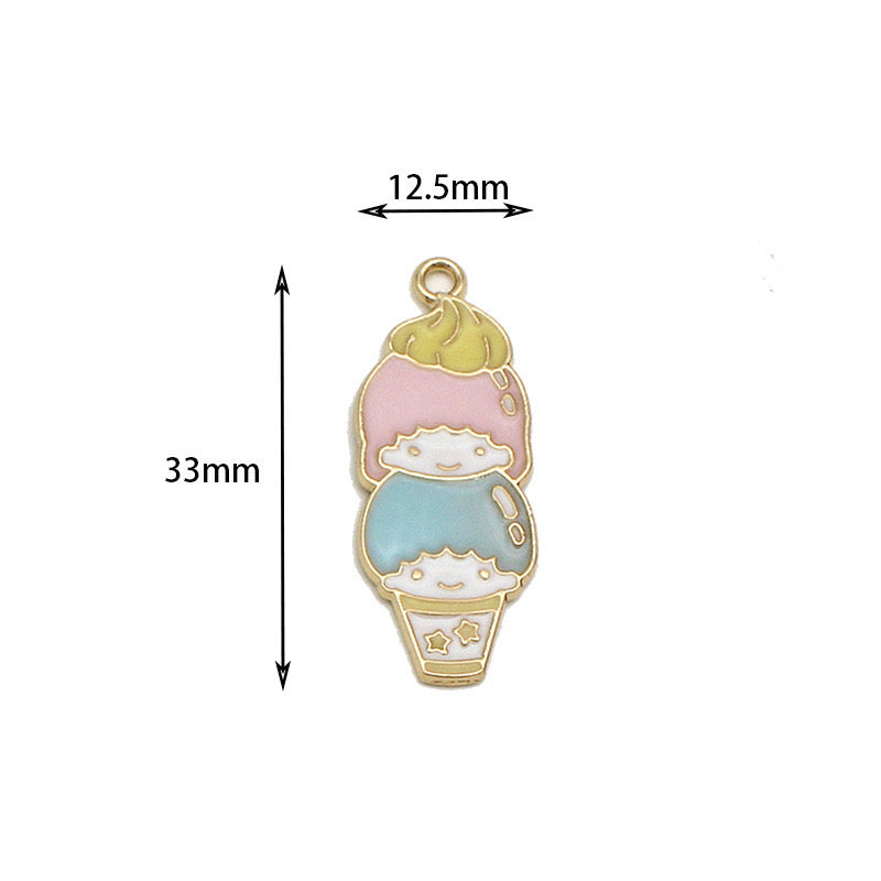 Cute Sanrio Alloy Charms For Jewelry Making
