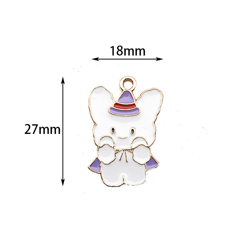 Dijes de aleación de conejo Kuromi Melody para la fabricación de joyas 