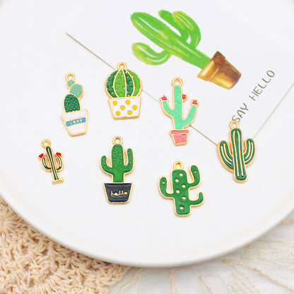 Cactus Alloy Charms For Jewelry Making