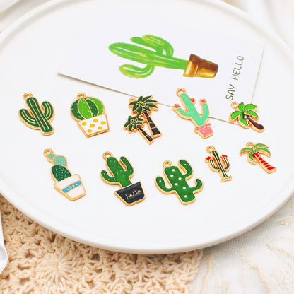 Cactus Alloy Charms For Jewelry Making