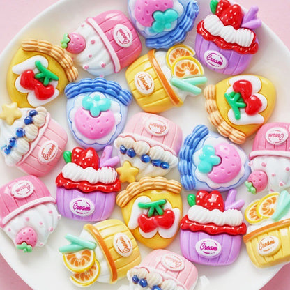 Cartoon Cupcake Charms