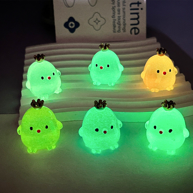 Luminous Chick King Charms