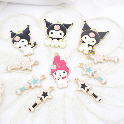 Melody&Kuromi Alloy Charms For Jewelry Making